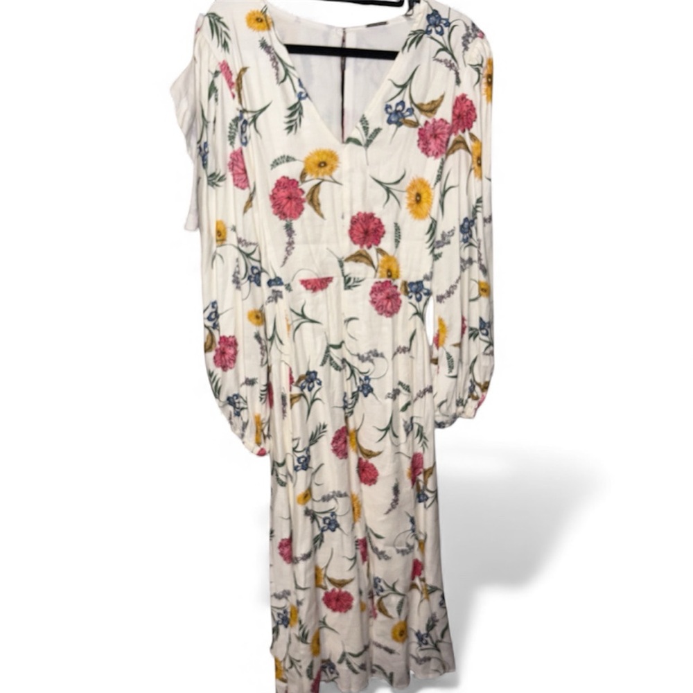Ellie Tahari Floral Maxi Long Sleeve Dress. PERFECT FOR SPRING!!!! BRAND NEW!! - Picture 2 of 8